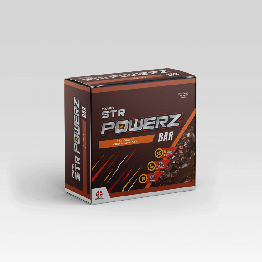 PROVITON STR POWERZ BAR CHOC 6X40G